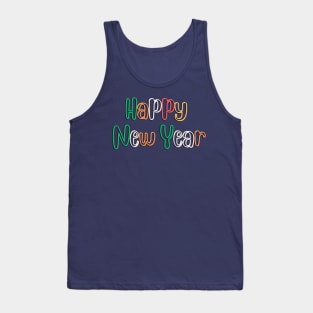 "Cheers to a Bright Beginning: Happy New Year 2024!" Tank Top